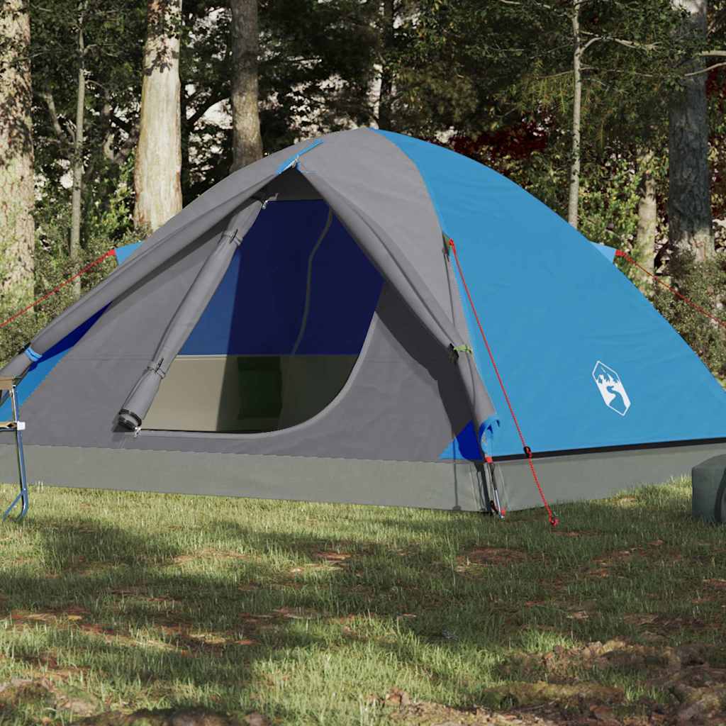VidaXL tente dôme 3 personnes imperméable bleu