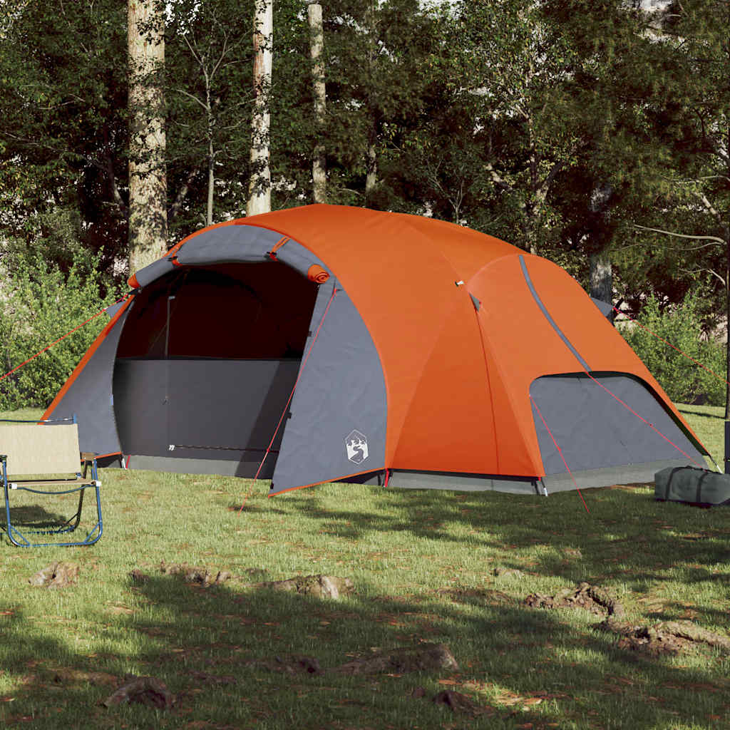 VidaXL tente familiale crossvent 8 personnes imperméable orange
