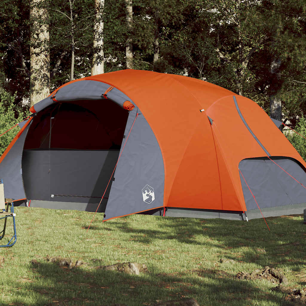 VidaXL tente familiale crossvent 8 personnes imperméable orange