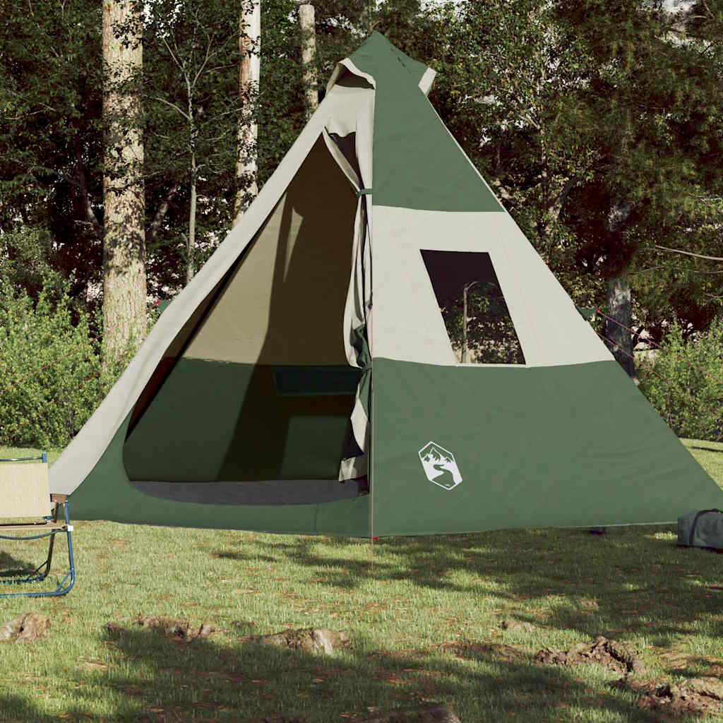 VidaXL tente tipi 7 personnes imperméable vert
