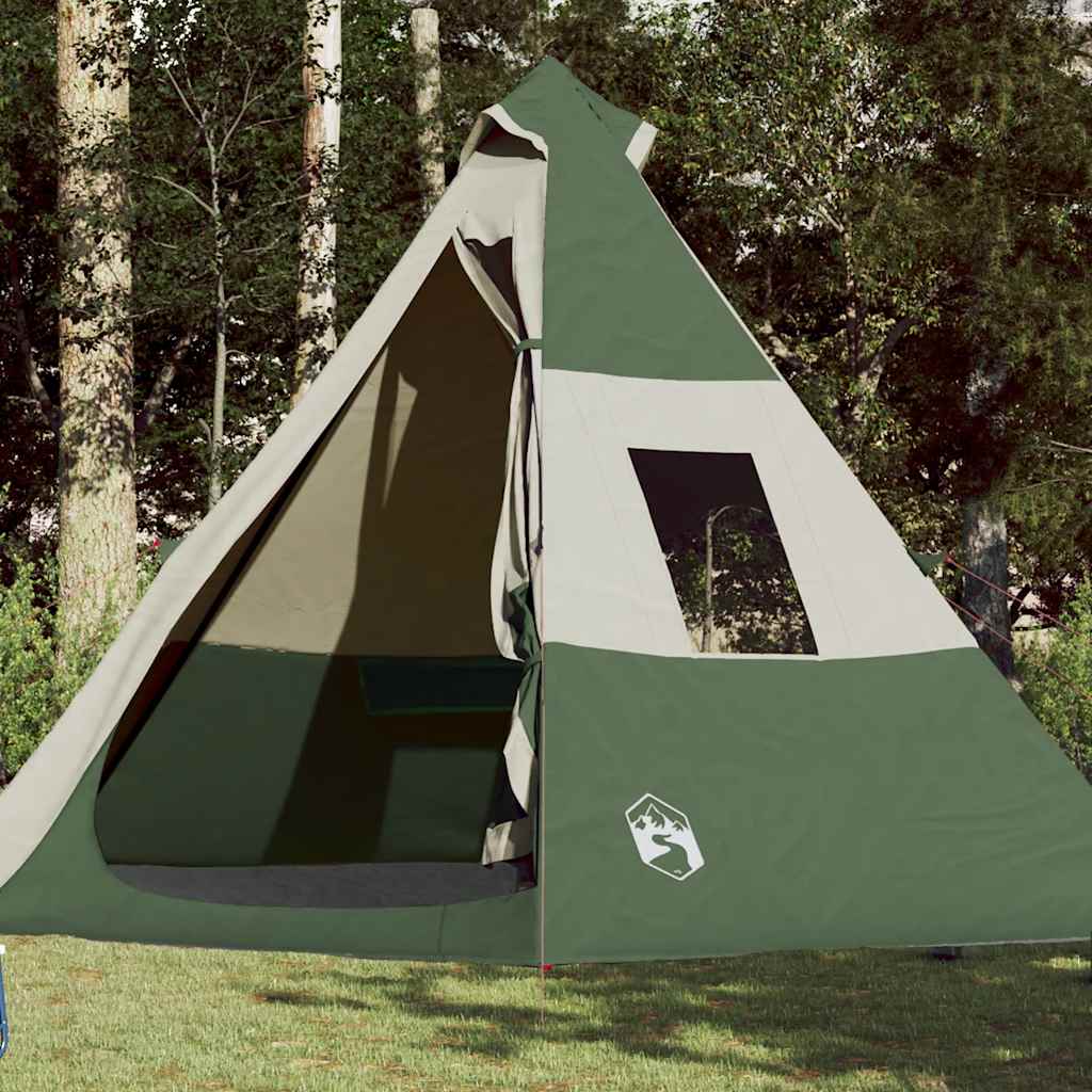 VidaXL tente tipi 7 personnes imperméable vert