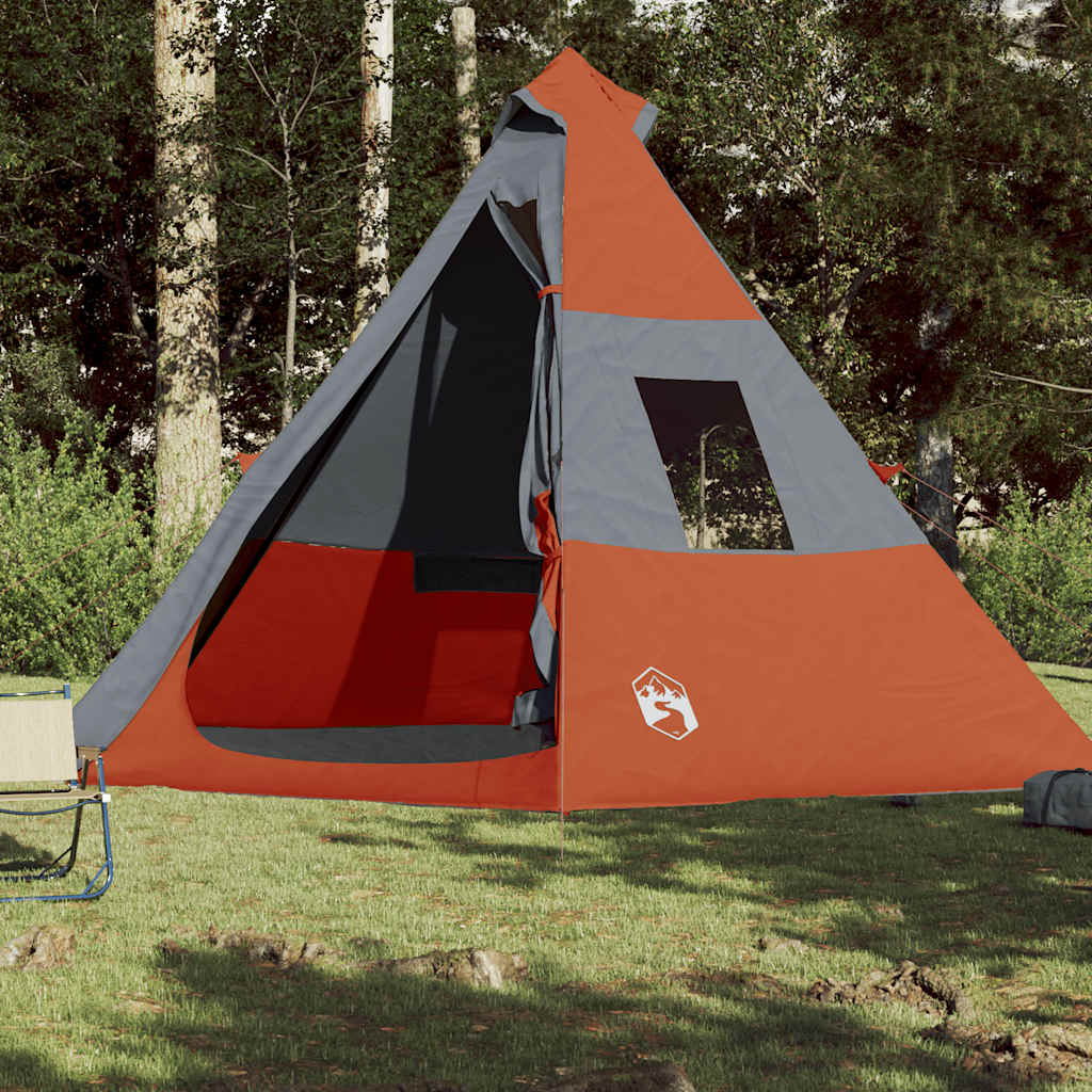 VidaXL tente tipi 7 personnes imperméable orange