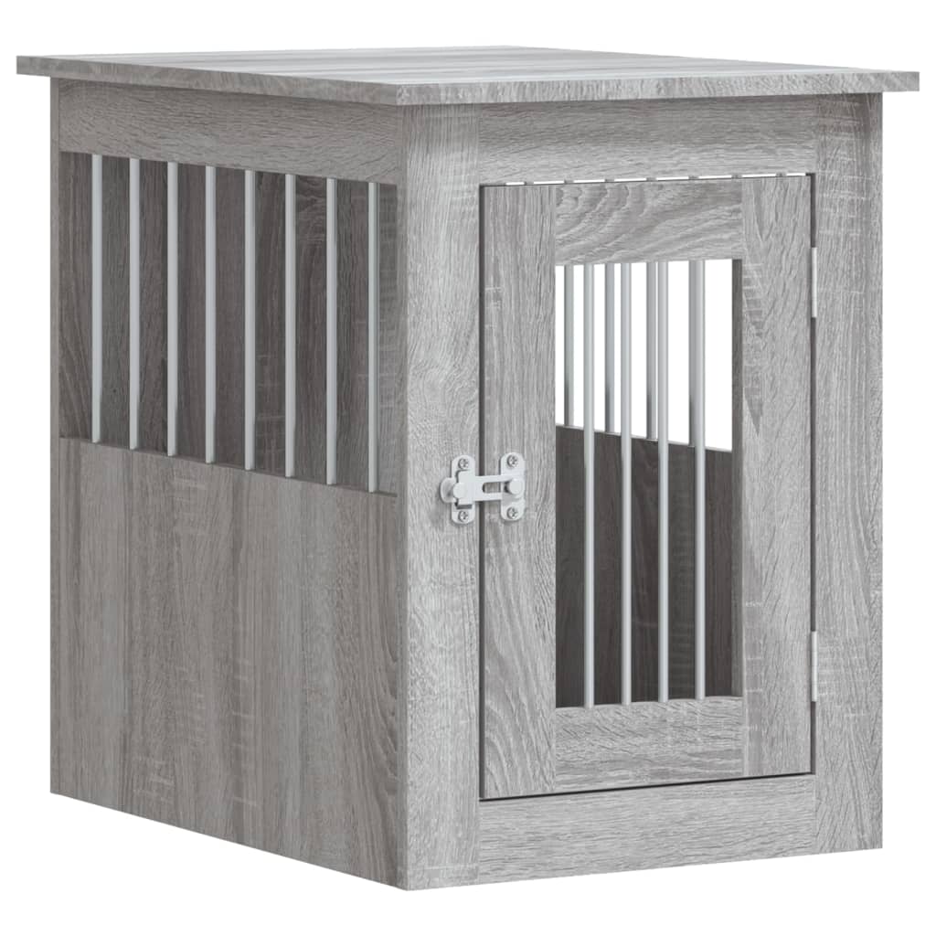 Vidaxxl cage pour chien 45x62x59 cm en dérivé du bois gris sonoma