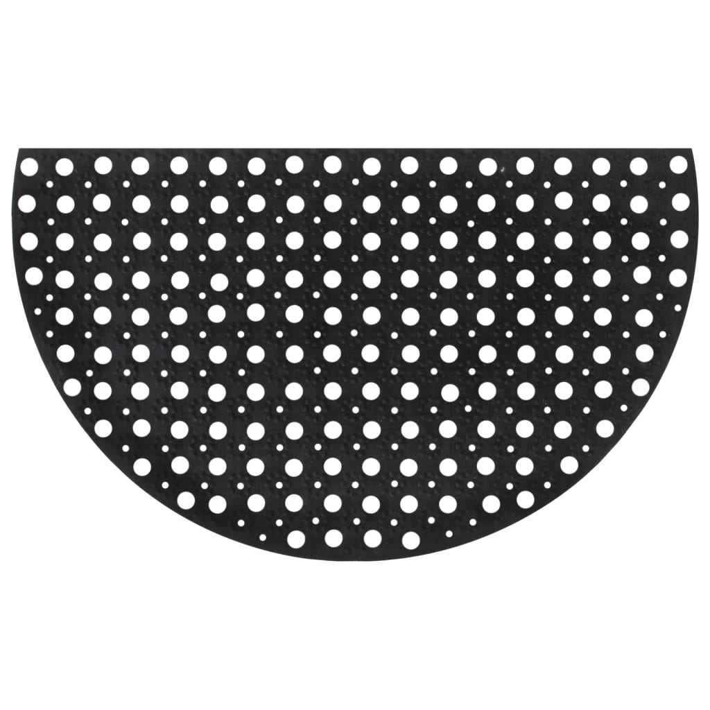 Vidaxx paillasson semi-circulaire 45x75 cm caoutchouc