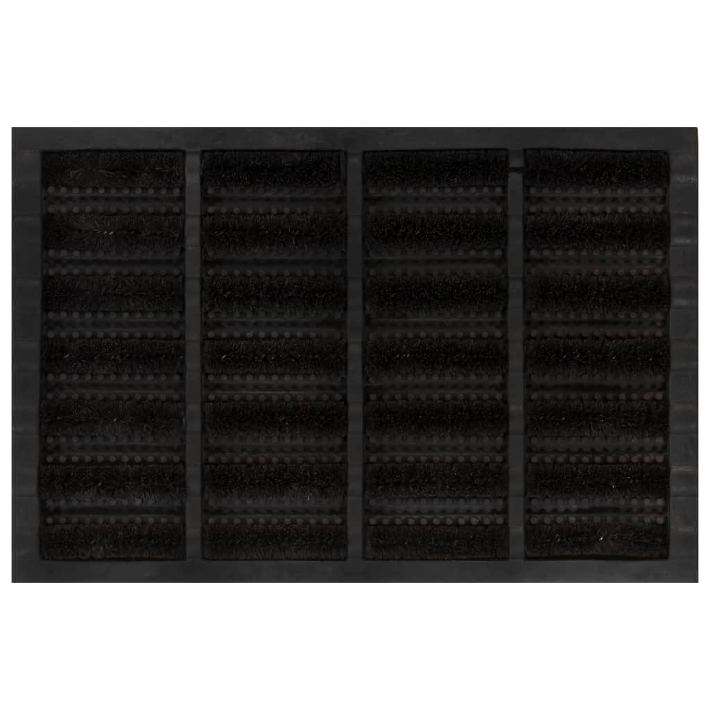 Vidaxx paillasson rectangulaire 40x60 cm caoutchouc et fibre de coco