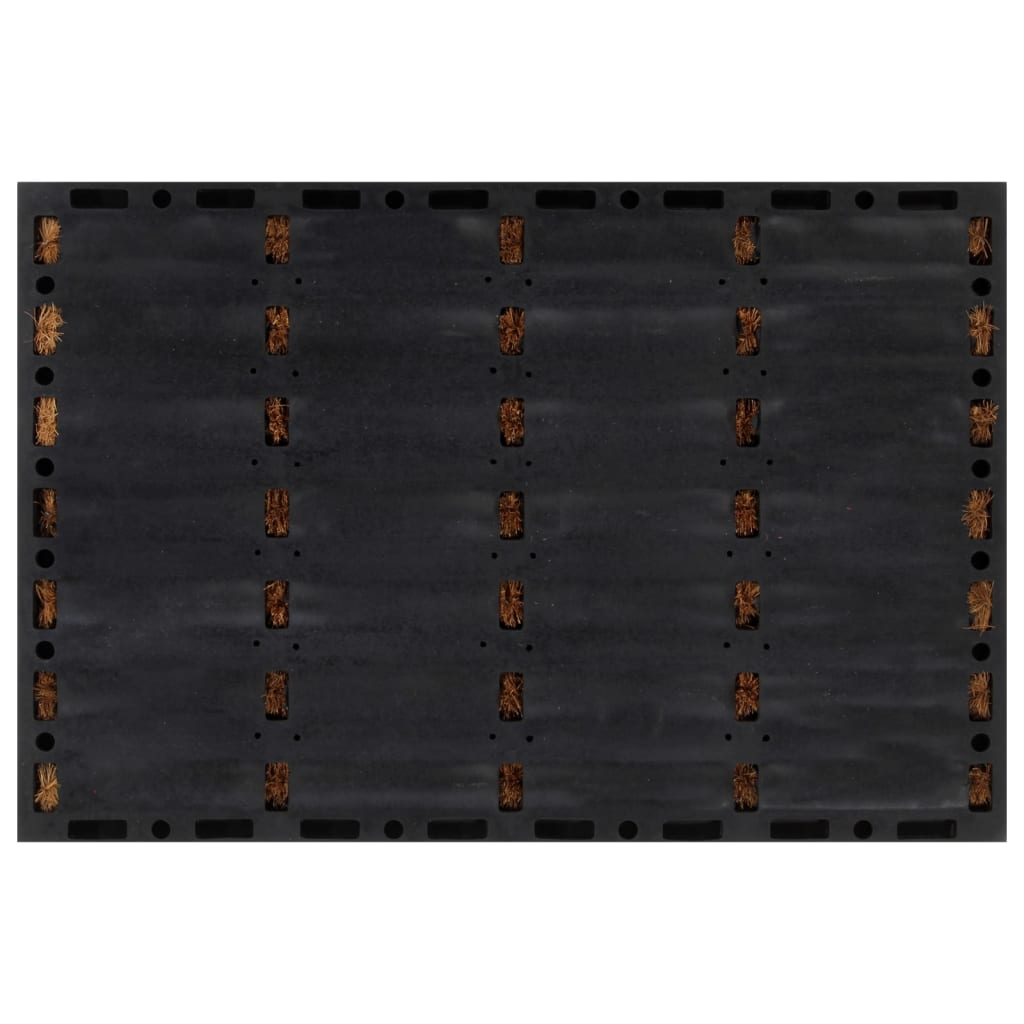 Vidaxx paillasson rectangulaire 40x60 cm caoutchouc et fibre de coco