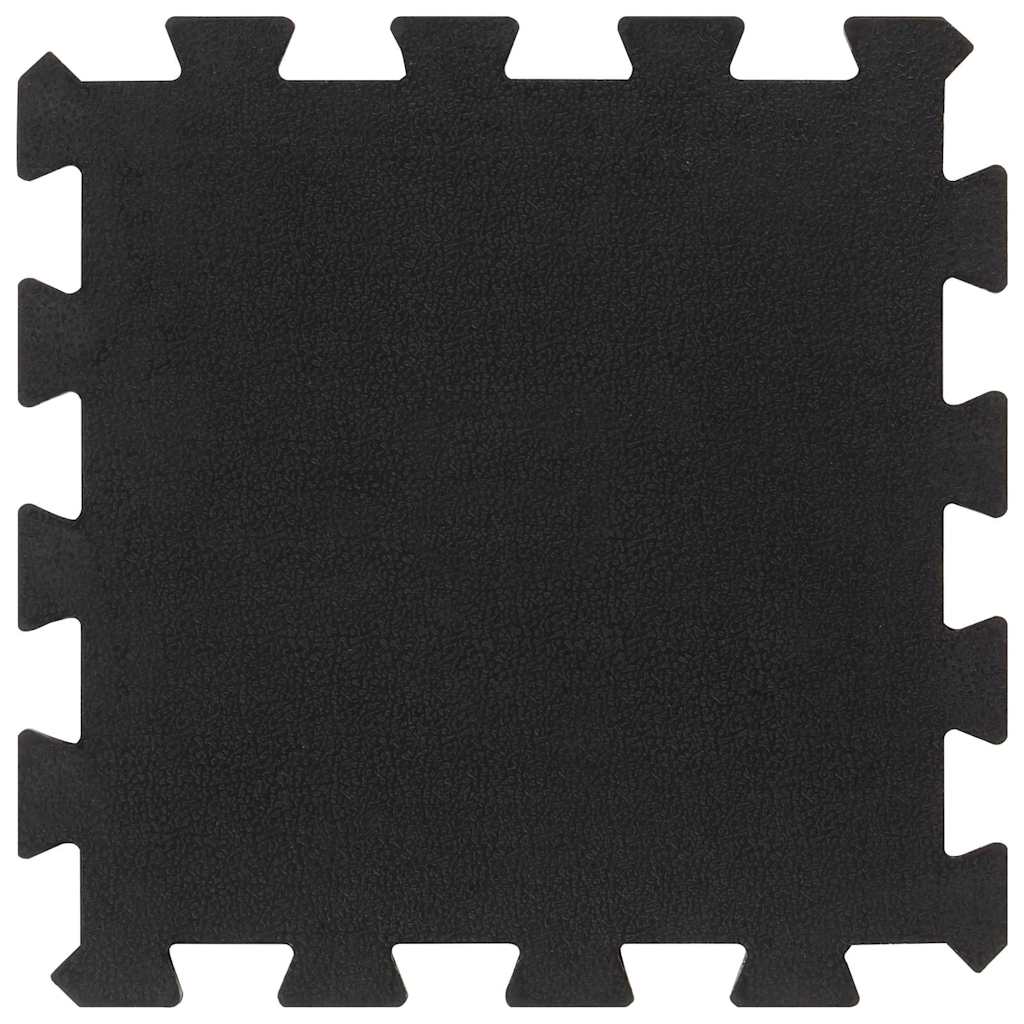 Vidaxxl dalles en caoutchouc 16 pcs 16 mm 30x30 cm noir