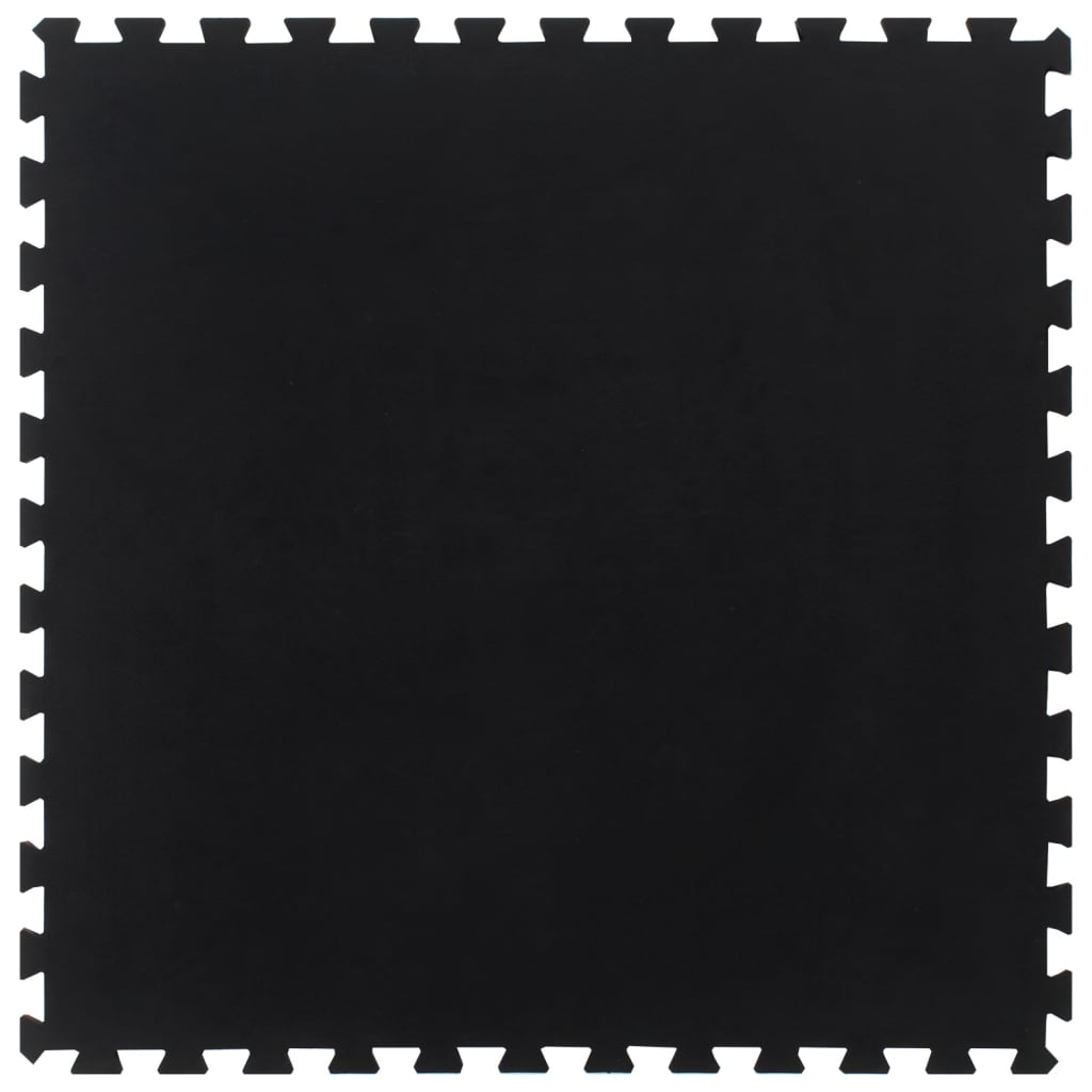 VidaXL Dalle en caoutchouc 12 mm 100x100 cm noir