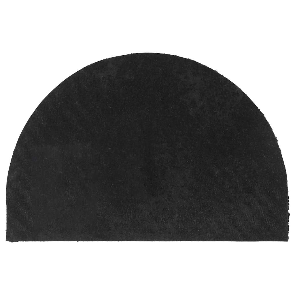 Vidaxx paillasson semi-circulaire 40x60 cm tufté fibre de coco noir