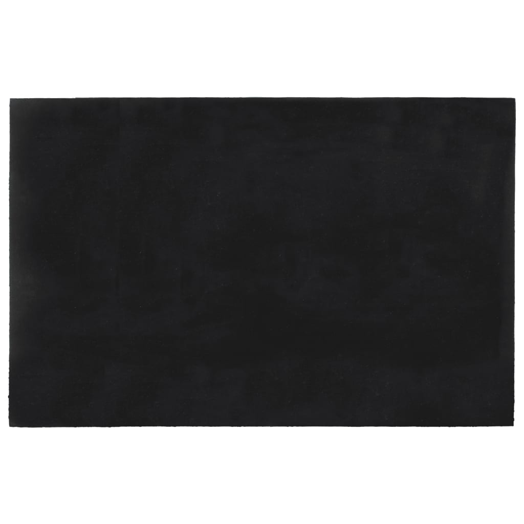 VidaXL Paillasson 65x100 cm fibre de coco touffetée gris foncé