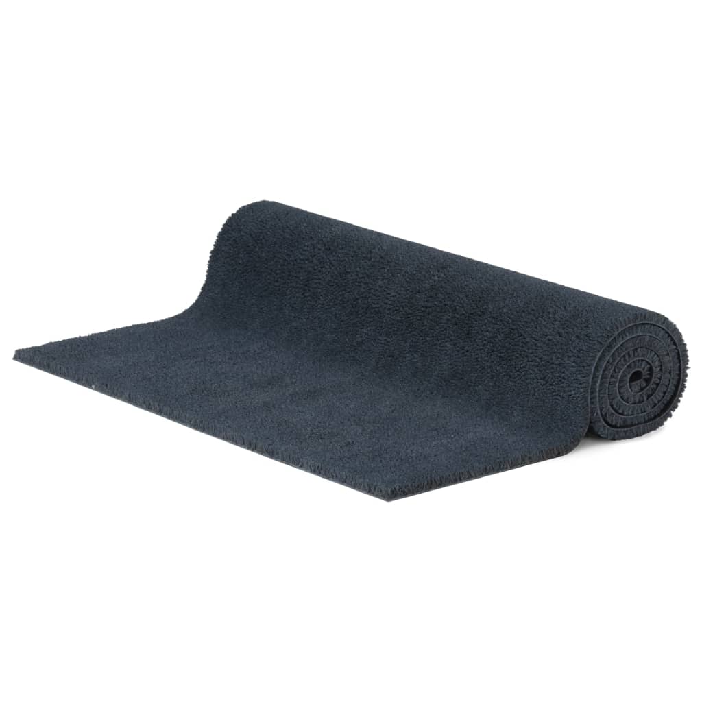 Vidaxx paillasson 100x200 cm tufté fibre de coco gris foncé