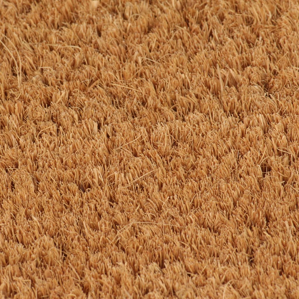 Vidaxx paillasson semi-circulaire 50x80 cm tufté fibre de coco naturel