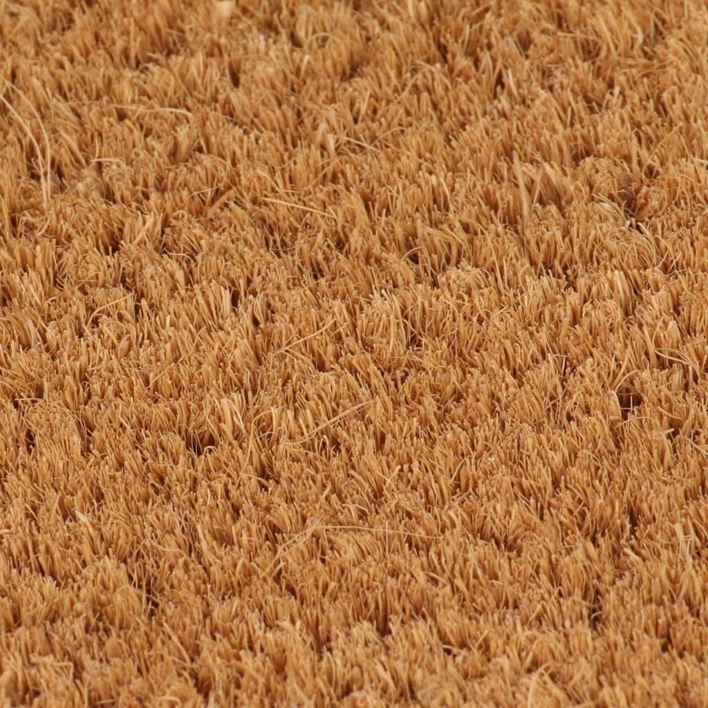 Vidaxx paillasson semi-circulaire 60x90 cm tufté fibre de coco naturel