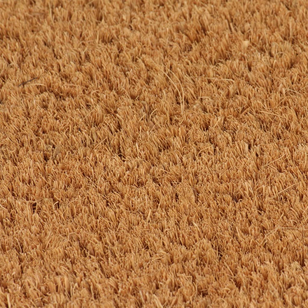 VidaXL Paillasson 80x100 cm fibre de coco touffetée naturelle