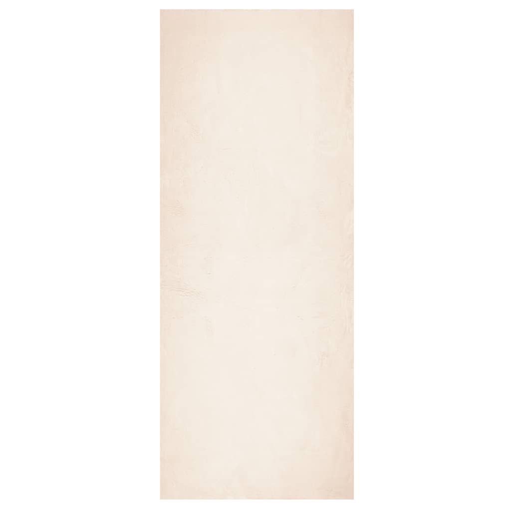 VidaXL tapis huarte poils courts doux lavable 80x200 cm beige