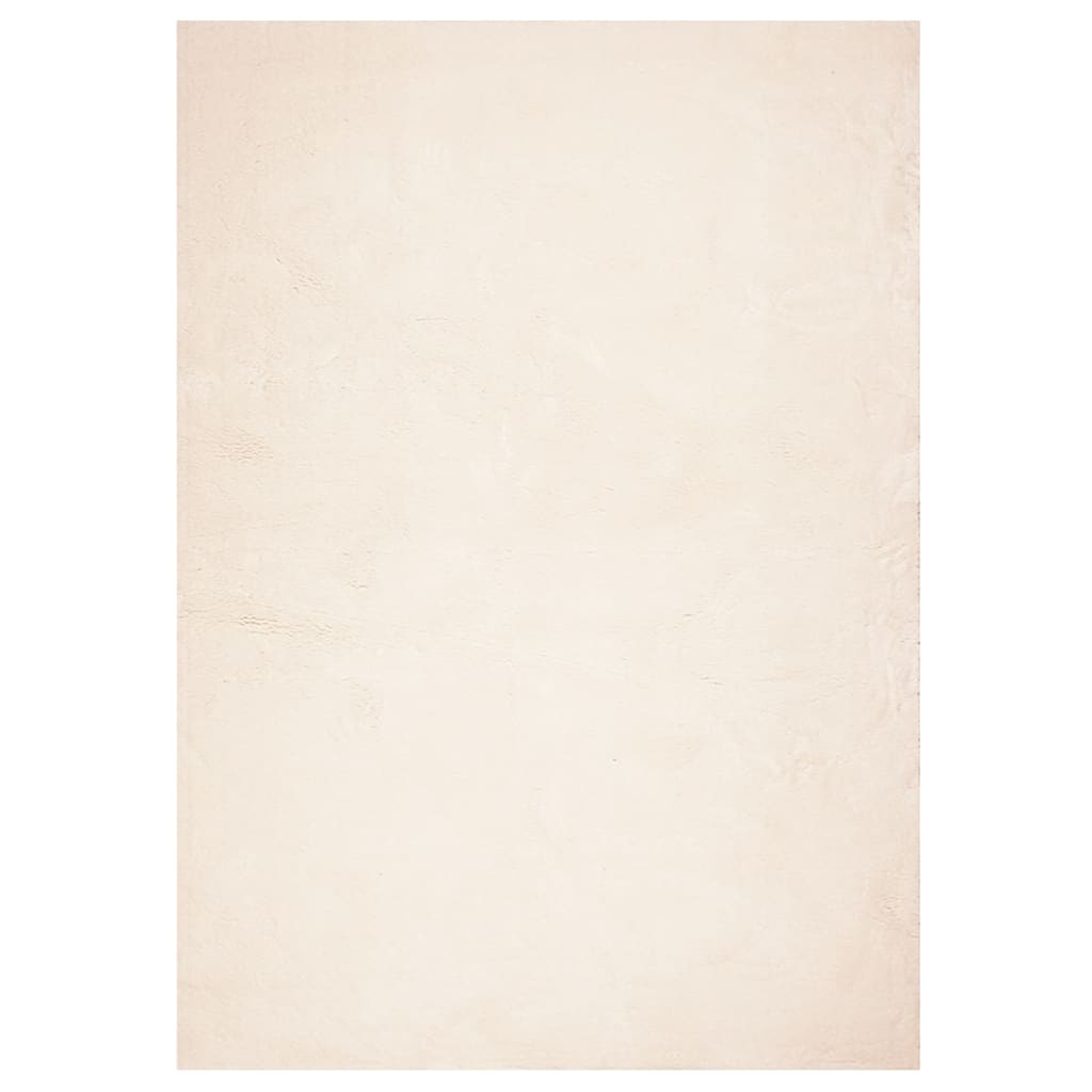 VidaXL Tapis HUARTE poils courts doux lavable 240x340 cm beige