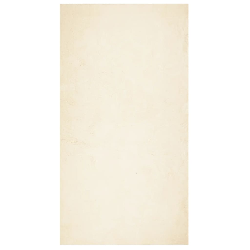 VidaXL tapis huarte poils courts doux lavable 80x150 cm crème
