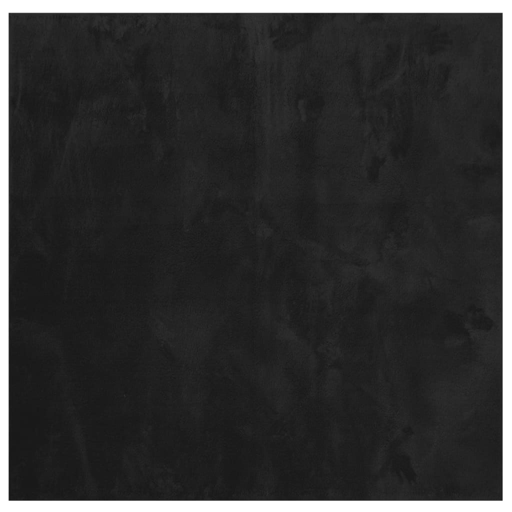 Vidaxx tapis huarte poils courts doux lavable 120x120 cm noir