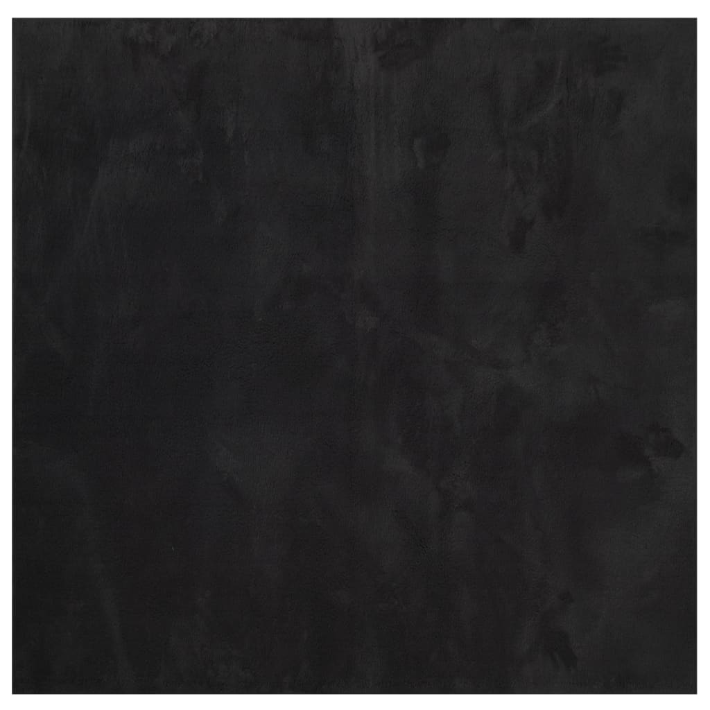 Vidaxx tapis huarte poils courts doux lavable 240x240 cm noir