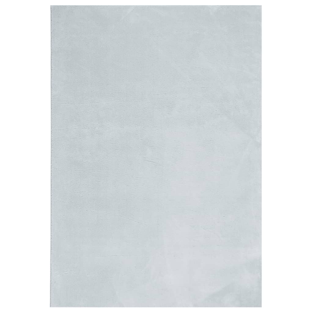 VidaXL tapis huarte poils courts doux lavable 120x170 cm bleu