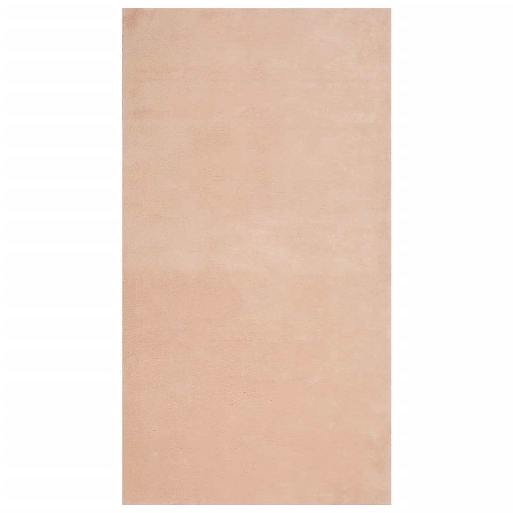 VidaXL tapis huarte poils courts doux lavable 60x110 cm rose