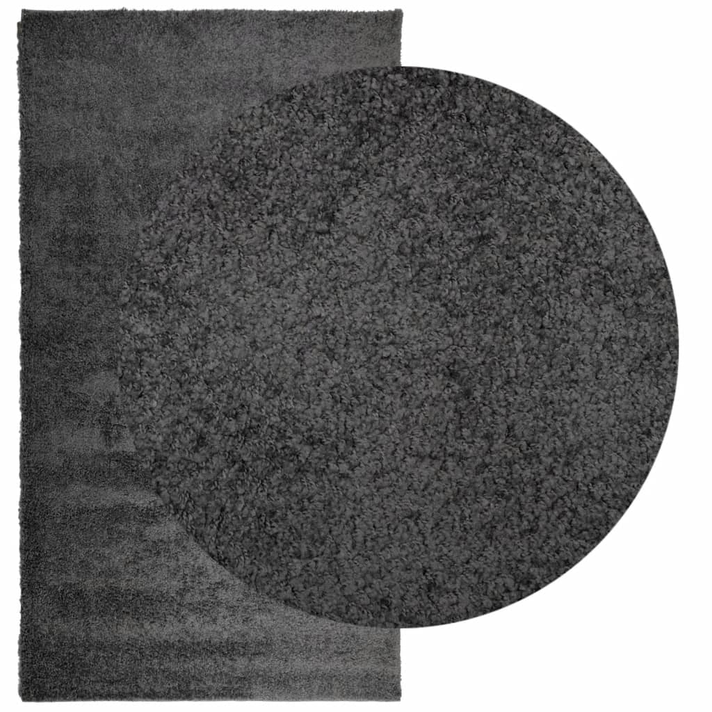 VidaXL tapis pamplona shaggy poils longs moderne 60x110 cm anthracite
