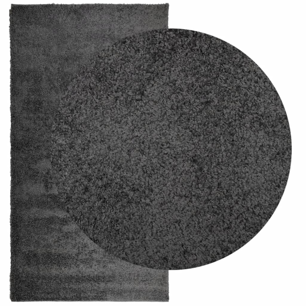 VidaXL tapis pamplona shaggy poils longs moderne 80x150 cm anthracite