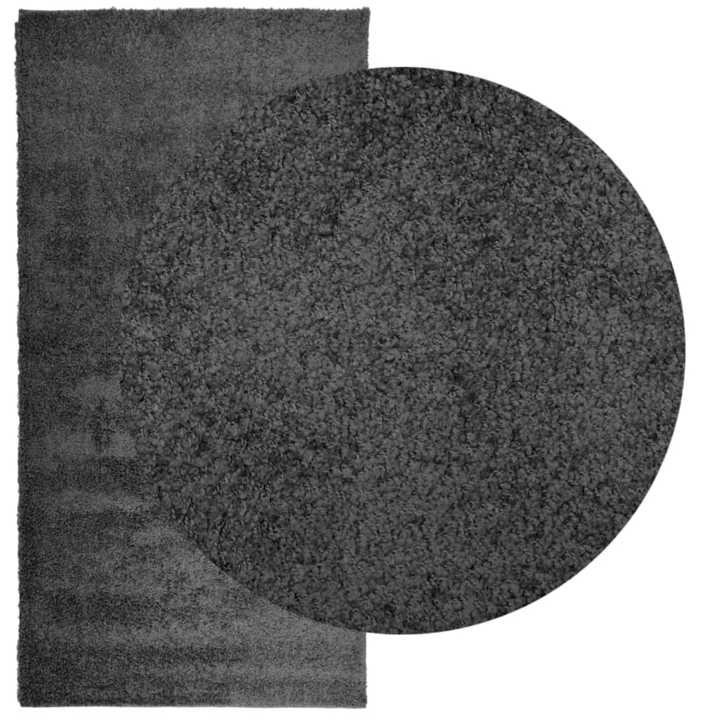 VidaXL tapis pamplona shaggy poils longs 100x200 cm anthracite