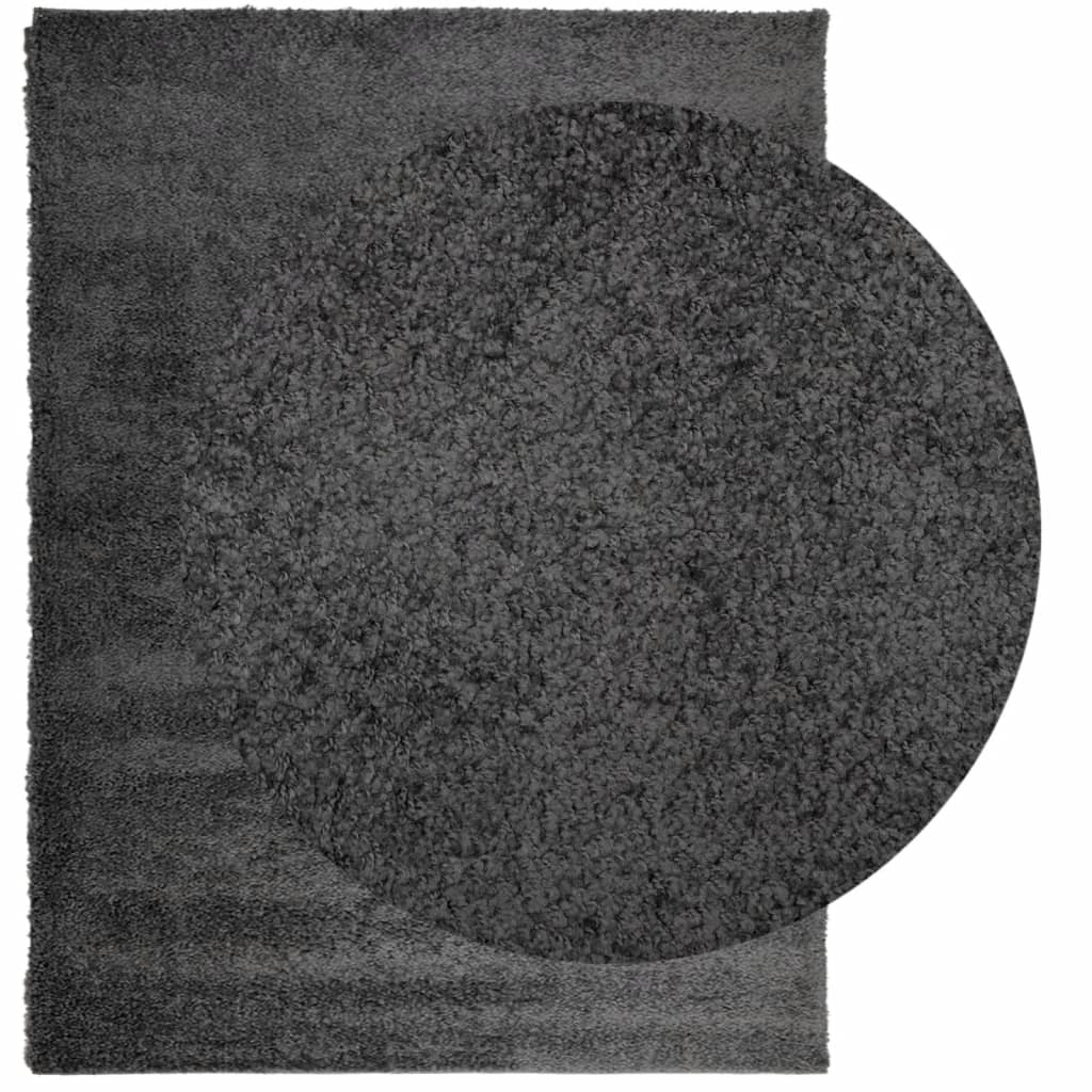 VidaXL Tapis PAMPLONA shaggy poils longs 300x400 cm anthracite