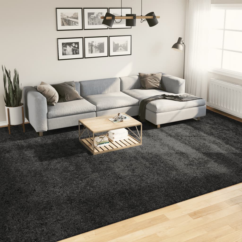 VidaXL Tapis PAMPLONA shaggy poils longs 300x400 cm anthracite