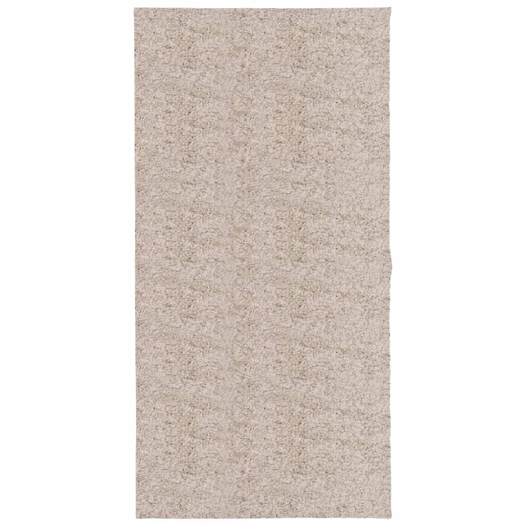 VidaXL tapis pamplona shaggy poils longs moderne 100x200 cm beige