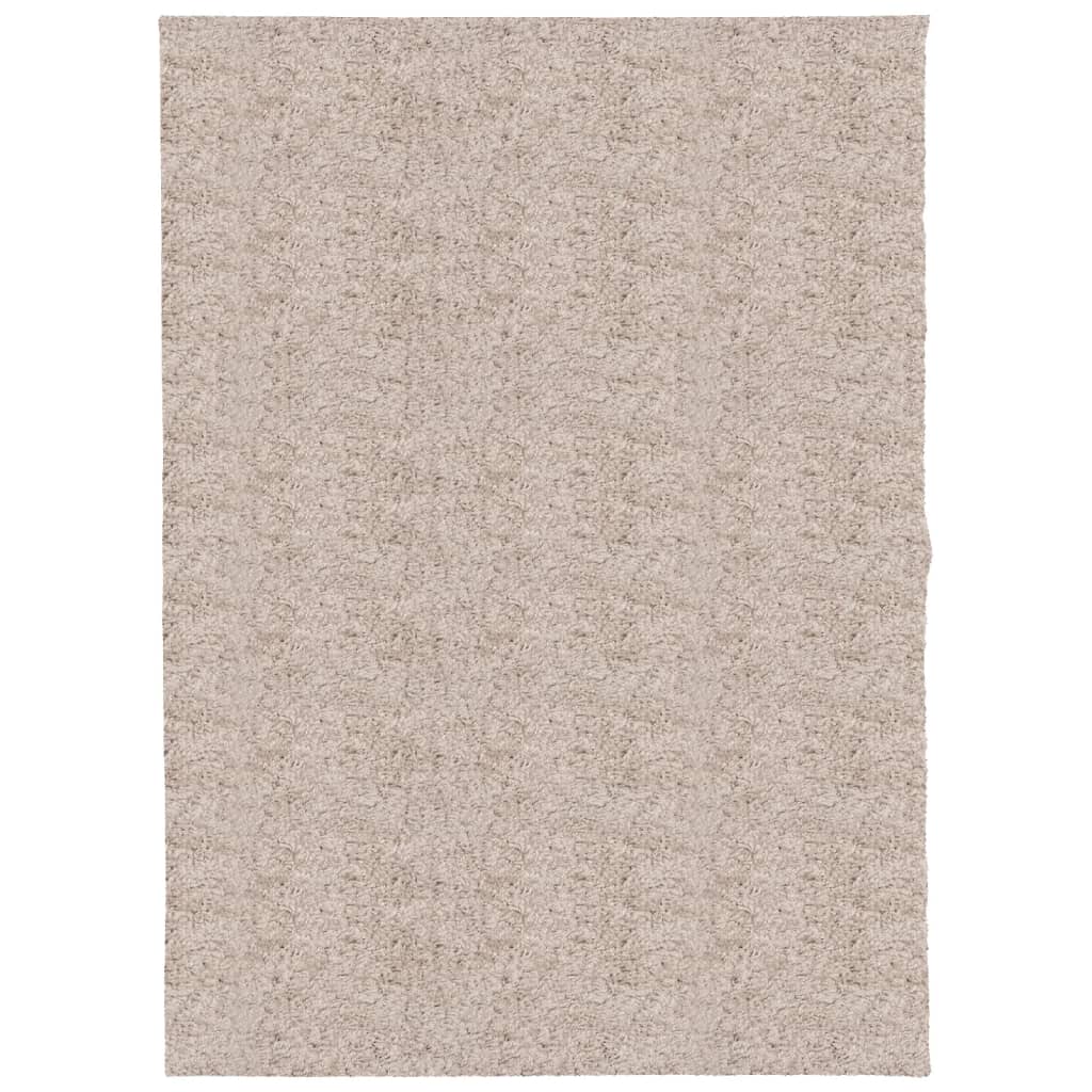 VidaXL tapis pamplona shaggy poils longs moderne 140x200 cm beige
