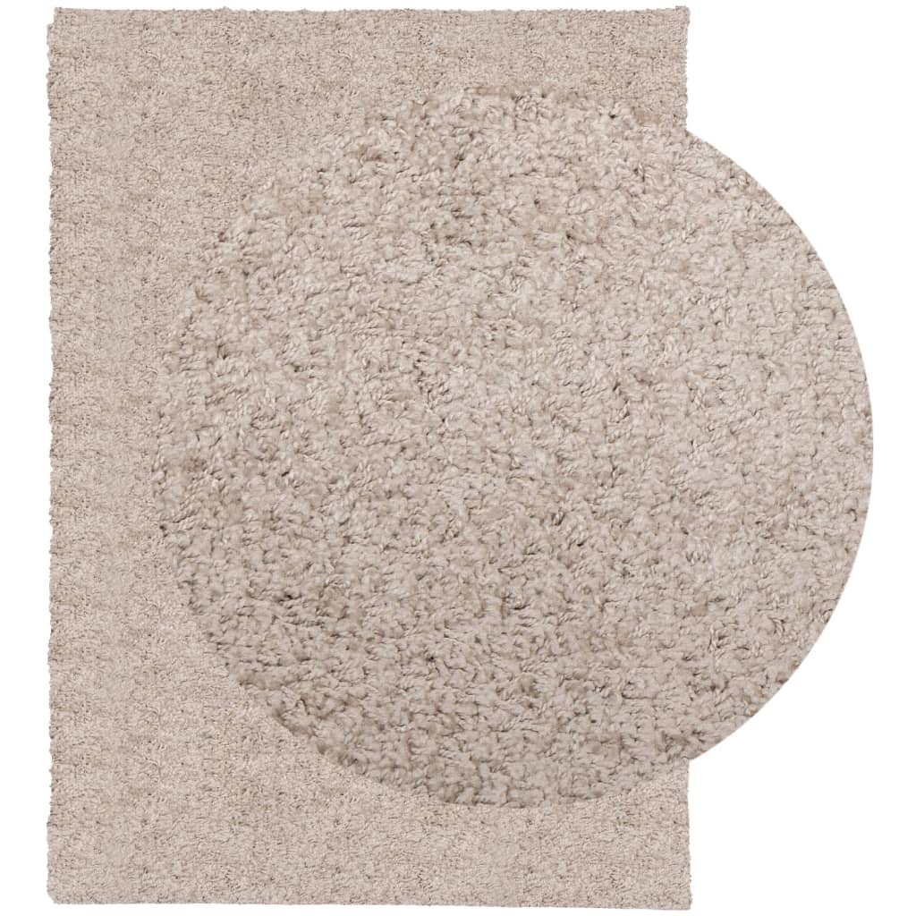 VidaXL tapis pamplona shaggy poils longs moderne 200x280 cm beige
