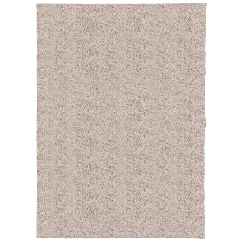 VidaXL tapis pamplona shaggy poils longs moderne 240x340 cm beige
