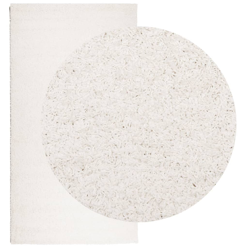 VidaXL tapis pamplona shaggy poils longs moderne 80x150 cm crème