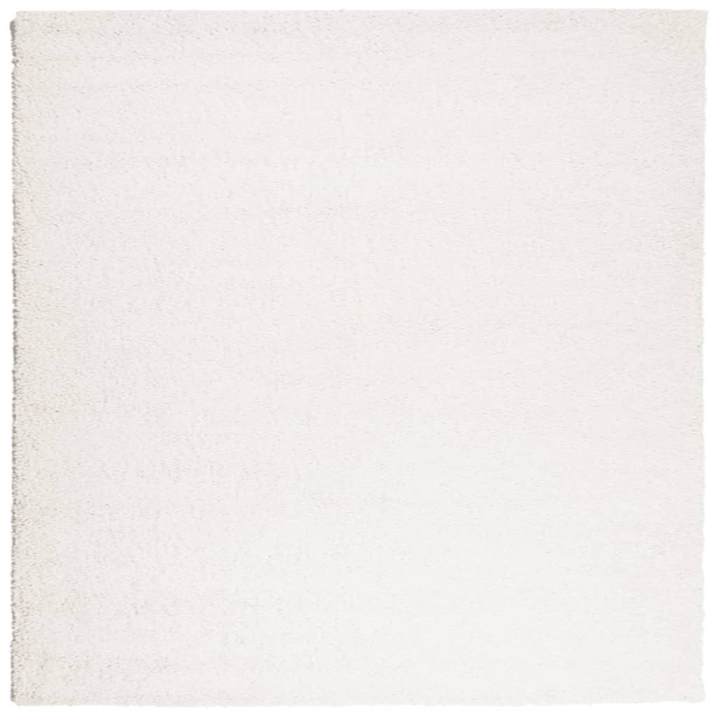 VidaXL tapis pamplona shaggy poils longs moderne 160x160 cm crème