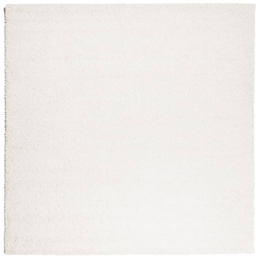 VidaXL tapis pamplona shaggy poils longs moderne 200x200 cm crème