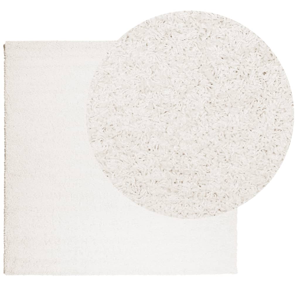 VidaXL tapis pamplona shaggy poils longs moderne 200x200 cm crème