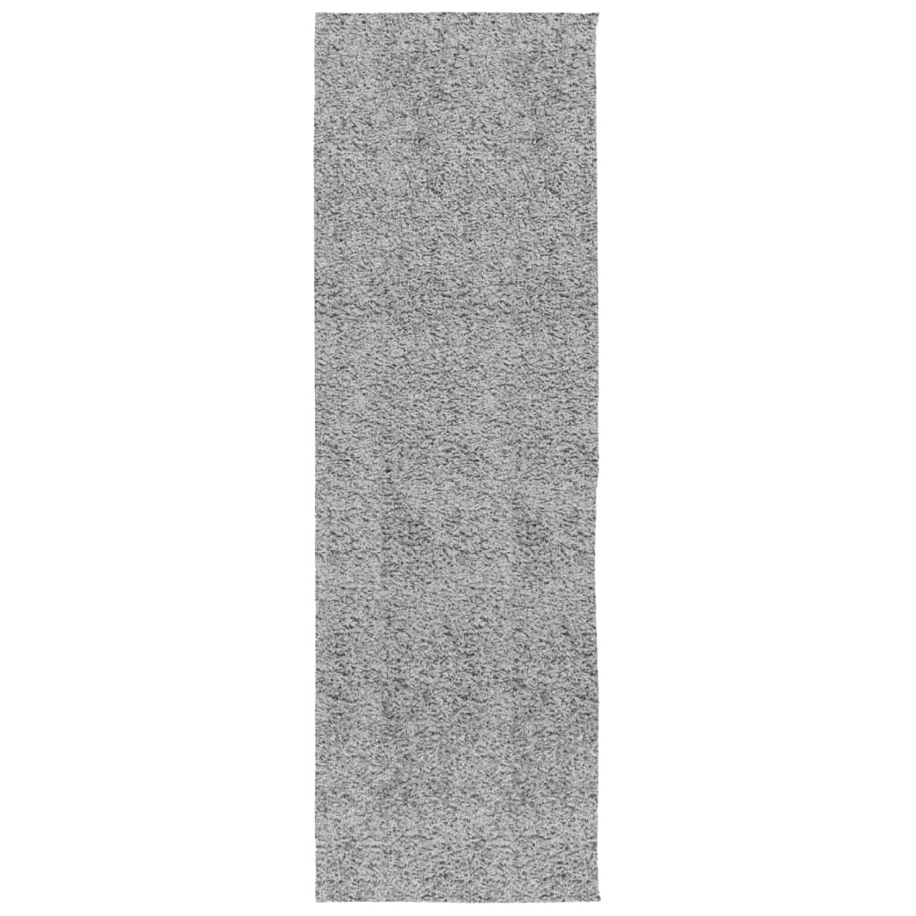 VidaXL tapis pamplona shaggy poils longs moderne 80x250 cm gris