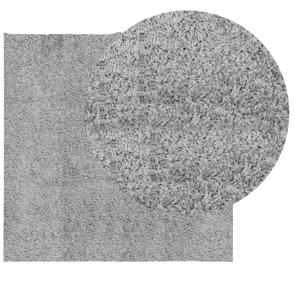 VidaXL Tapis PAMPLONA shaggy poils longs moderne 120x120 cm gris