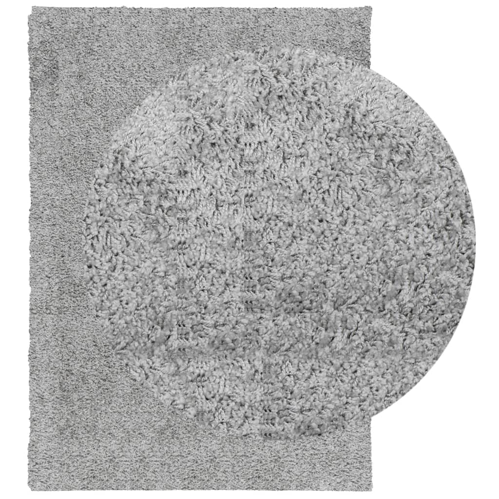 VidaXL tapis pamplona shaggy poils longs moderne 120x170 cm gris