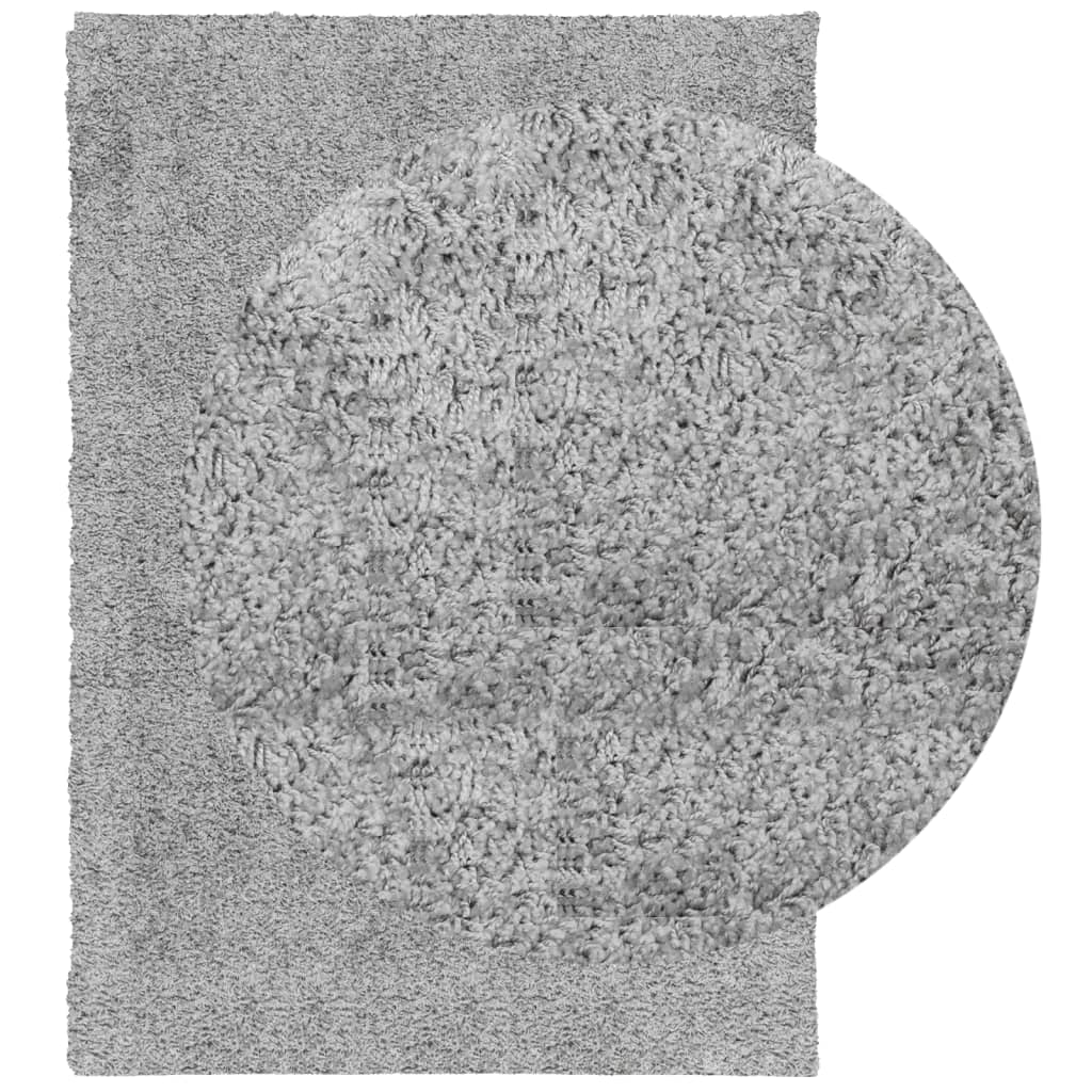 VidaXL tapis pamplona shaggy poils longs moderne 160x230 cm gris