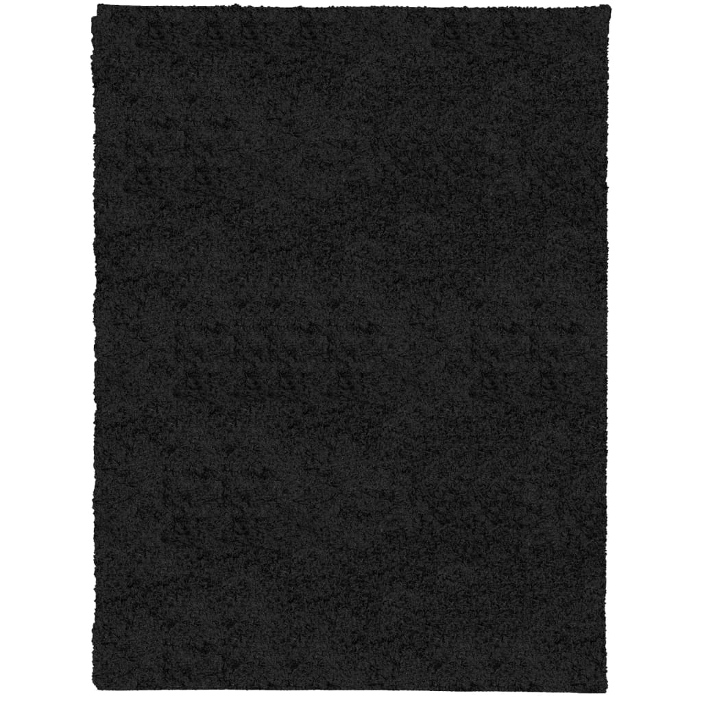 VidaXL Tapis PAMPLONA shaggy poils longs moderne 300x400 cm noir