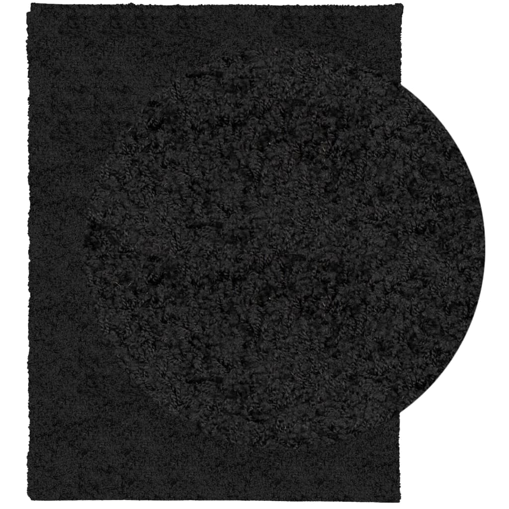 VidaXL Tapis PAMPLONA shaggy poils longs moderne 300x400 cm noir