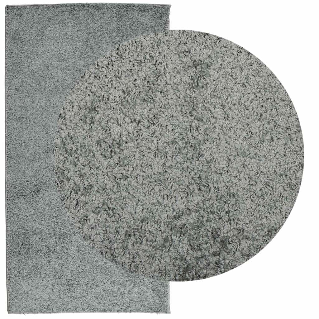 VidaXL tapis pamplona shaggy poils longs moderne 80x150 cm vert
