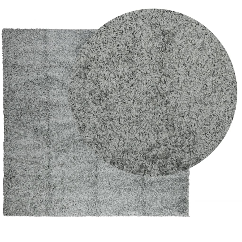 VidaXL tapis pamplona shaggy poils longs moderne 200x200 cm vert