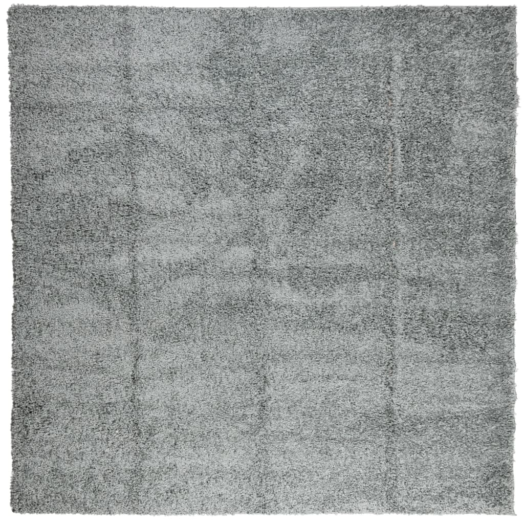 VidaXL tapis pamplona shaggy poils longs moderne 240x240 cm vert