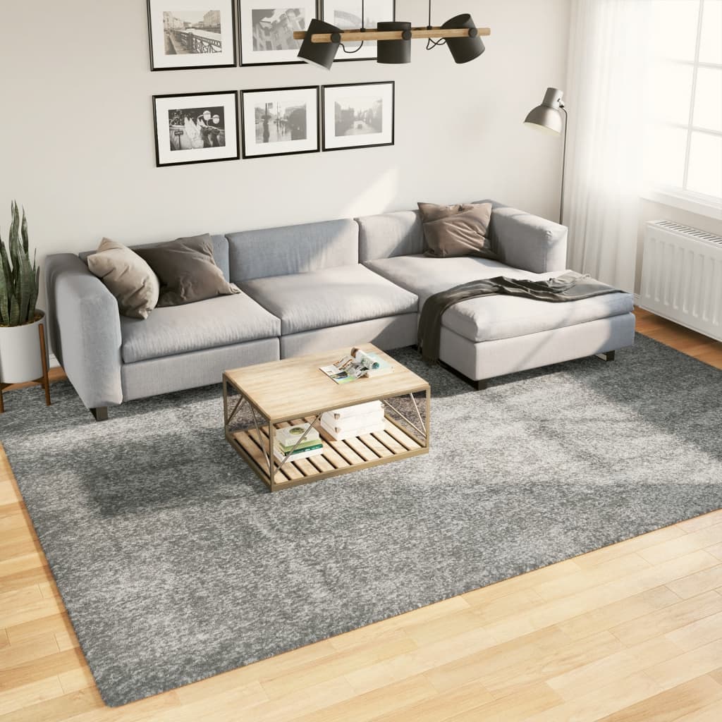 VidaXL tapis pamplona shaggy poils longs moderne 240x340 cm vert