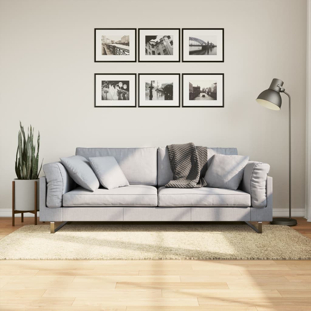 VidaXL tapis pamplona shaggy poils longs moderne 100x200 cm or