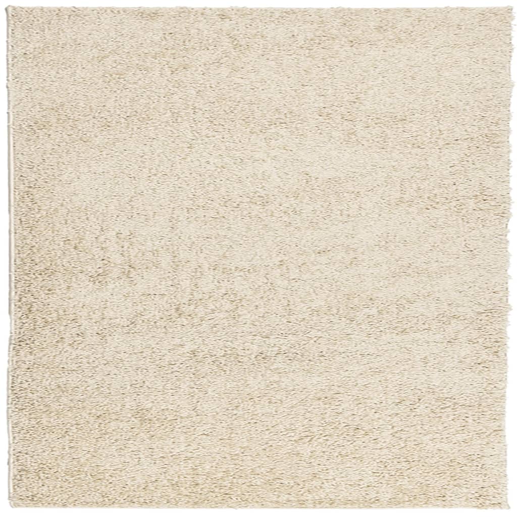 VidaXL tapis pamplona shaggy poils longs moderne 120x120 cm or